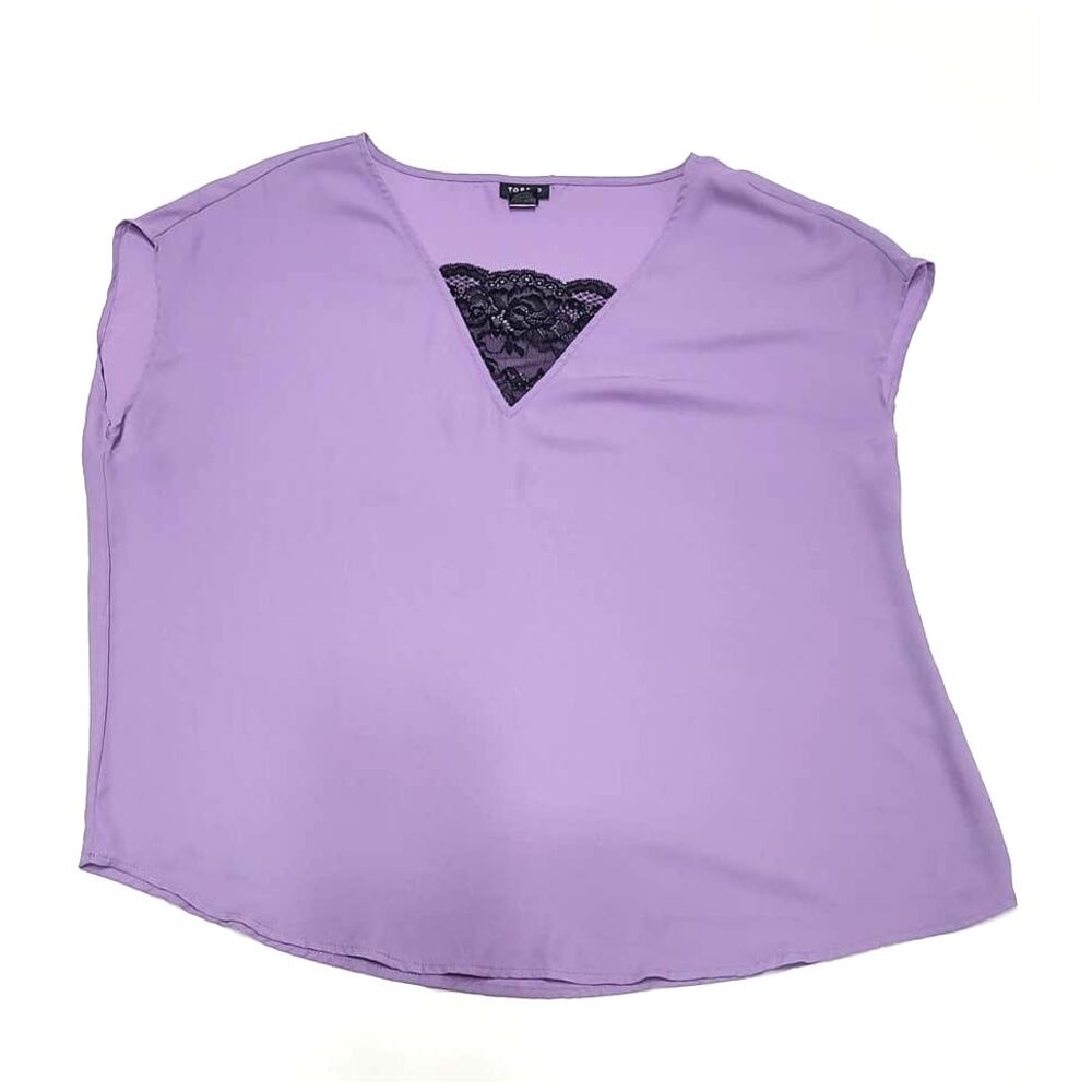 Torrid purple lightweight sleeveless blouse torrid size 0 large